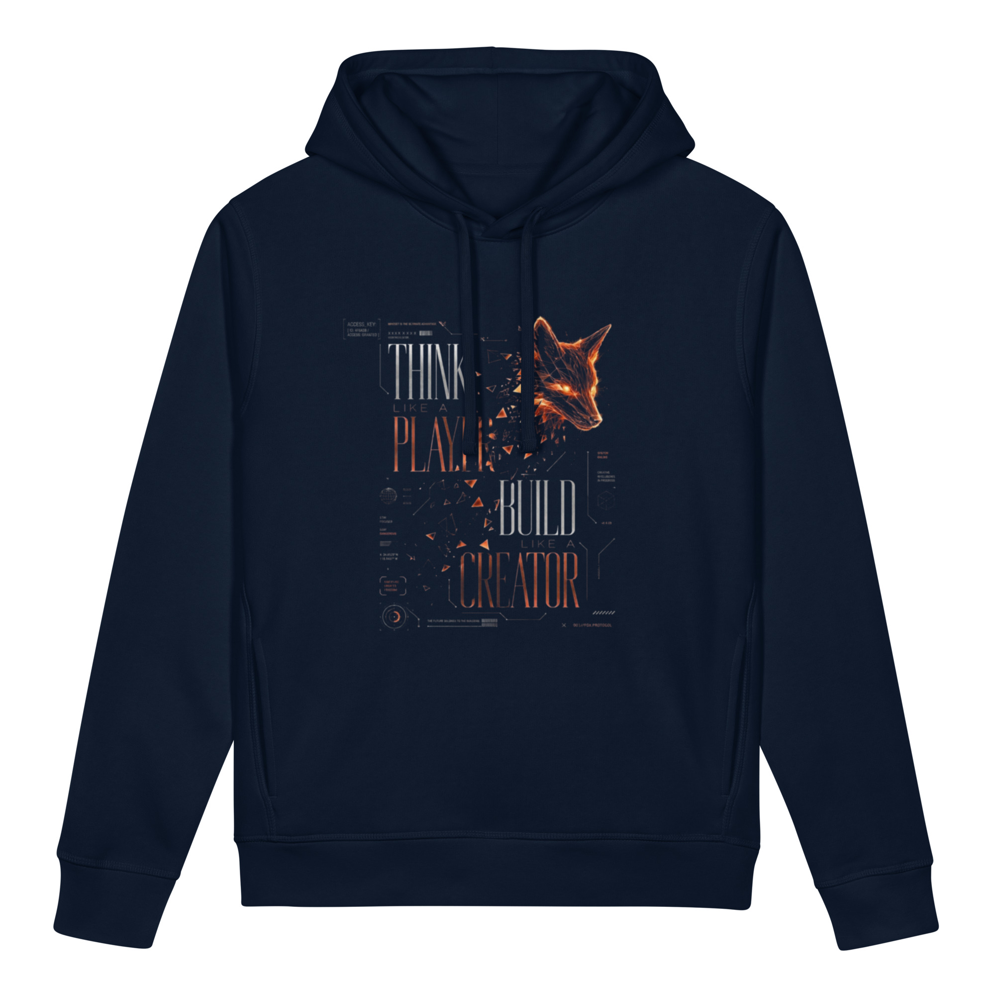 Orange Fox Player hoodie - Image 2